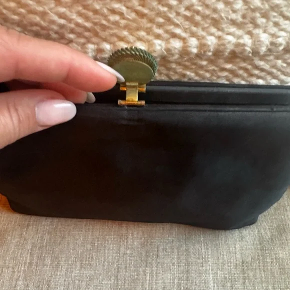 Vintage Coblentz Saks Fifth Avenue Satin Clutch Purse - Picture 5 of 8